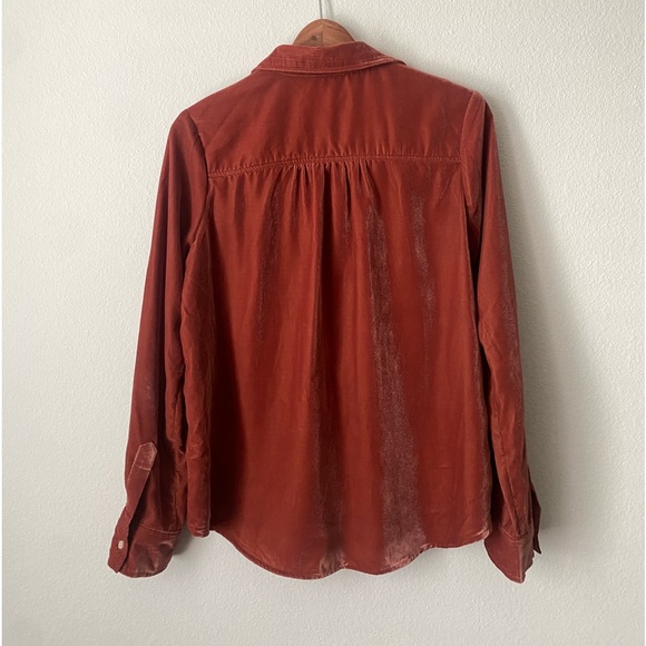 Thread and Supply velvet button down long sleeves. - Picture 3 of 6